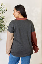 Load image into Gallery viewer, Heimish Full Size Color Block Button Down Shacket
