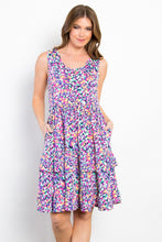 Load image into Gallery viewer, Be Stage Full Size Print Wrinkle Free Ruffled Dress