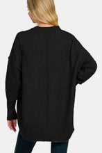 Load image into Gallery viewer, Zenana High-Low Hem Drop Shoulder Sweater