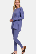 Load image into Gallery viewer, Zenana Full Size Brushed Microfiber Top and Leggings Lounge Set