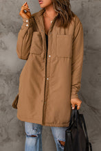 Load image into Gallery viewer, Double Take Snap Down Side Slit Jacket with Pockets