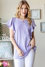 Load image into Gallery viewer, Heimish Full Size Ruffled Sleeve Ribbed Top