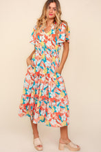 Load image into Gallery viewer, Haptics Full Size Tropical Floral Tiered Dress with Side Pockets