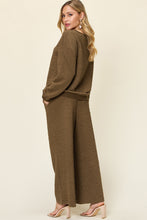 Load image into Gallery viewer, Double Take Full Size Texture Long Sleeve Top and Pants Set