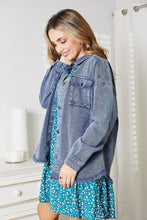 Load image into Gallery viewer, HEYSON Full Size Mineral-Washed Button-Down Denim Jacket