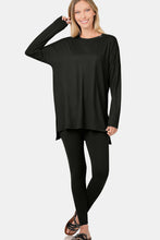 Load image into Gallery viewer, Zenana Full Size Brushed Microfiber Top and Leggings Lounge Set