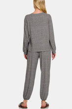 Load image into Gallery viewer, Zenana Round Neck T-Shirt and Joggers Set