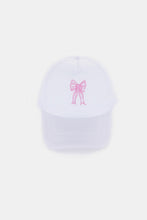 Load image into Gallery viewer, Zenana Ribbon Bow Embroidery Trucker Hat