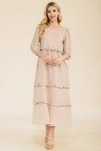 Load image into Gallery viewer, Celeste Full Size Tiered-Ruffle Midi Dress