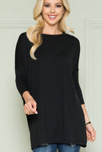 Load image into Gallery viewer, Plus Size Solid Long Sleeve Tunic Top