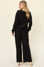 Load image into Gallery viewer, Double Take Full Size Texture Long Sleeve Top and Pants Set