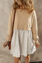 Load image into Gallery viewer, Round Neck Long Sleeve Mini Dress