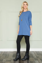 Load image into Gallery viewer, Plus Size Solid Long Sleeve Tunic Top