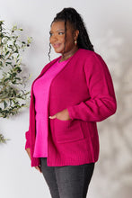 Load image into Gallery viewer, Zenana Full Size Waffle-Knit Open Front Cardigan