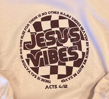 Load image into Gallery viewer, Jesus Vibes Retro Crewneck Sweatshirt