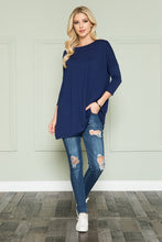 Load image into Gallery viewer, Plus Size Solid Long Sleeve Tunic Top