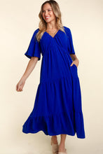 Load image into Gallery viewer, Haptics Tiered Babydoll Maxi Dress with Side Pocket