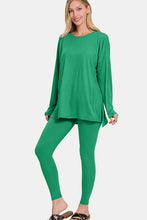 Load image into Gallery viewer, Zenana Full Size Brushed Microfiber Top and Leggings Lounge Set