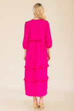 Load image into Gallery viewer, Celeste Full Size Tiered-Ruffle Midi Dress