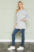 Load image into Gallery viewer, Plus Size Solid Long Sleeve Tunic Top