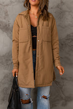 Load image into Gallery viewer, Double Take Snap Down Side Slit Jacket with Pockets