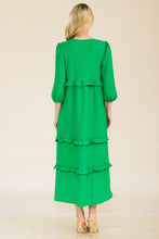 Load image into Gallery viewer, Celeste Full Size Tiered-Ruffle Midi Dress