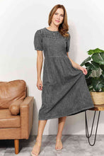 Load image into Gallery viewer, And The Why Full Size Washed Chambray Midi Dress