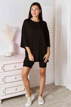 Load image into Gallery viewer, Basic Bae Full Size Soft Rayon Three-Quarter Sleeve Top and Shorts Set