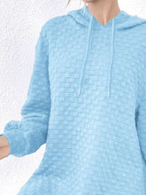 Load image into Gallery viewer, Drawstring Dropped Shoulder Oversized Hoodie