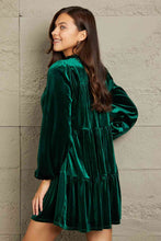 Load image into Gallery viewer, GeeGee Full Size Velvet Tiered Dress