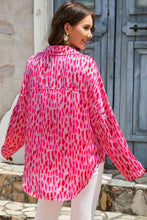Load image into Gallery viewer, Double Take Printed Roll-Tab Sleeve Shirt