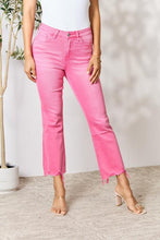 Load image into Gallery viewer, BAYEAS Frayed Hem Bootcut Jeans