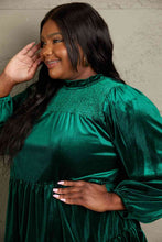 Load image into Gallery viewer, GeeGee Full Size Velvet Tiered Dress
