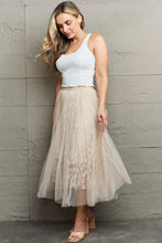 Load image into Gallery viewer, Ninexis Lace Flowy Midi Skirt