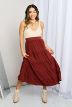 Load image into Gallery viewer, Zenana Full Size Wide Waistband Tiered Midi Skirt