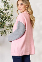 Load image into Gallery viewer, BiBi Contrast Open Front Cardigan with Pockets