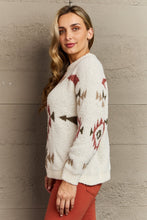 Load image into Gallery viewer, HEYSON Cozy Sunday Aztec Fuzzy Sweater