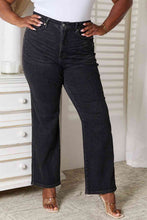 Load image into Gallery viewer, Judy Blue Tummy Control Washed Black Straight