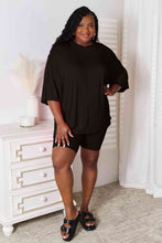 Load image into Gallery viewer, Basic Bae Full Size Soft Rayon Three-Quarter Sleeve Top and Shorts Set