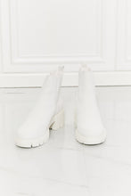 Load image into Gallery viewer, MMShoes Work For It Matte Lug Sole Chelsea Boots in White