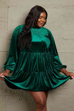 Load image into Gallery viewer, GeeGee Full Size Velvet Tiered Dress