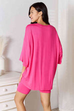 Load image into Gallery viewer, Basic Bae Full Size Soft Rayon Three-Quarter Sleeve Top and Shorts Set