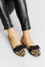 Load image into Gallery viewer, Forever Link Leopard Bow Detail Flats