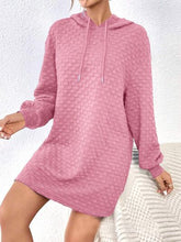 Load image into Gallery viewer, Drawstring Dropped Shoulder Oversized Hoodie