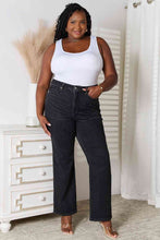 Load image into Gallery viewer, Judy Blue Tummy Control Washed Black Straight