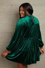 Load image into Gallery viewer, GeeGee Full Size Velvet Tiered Dress
