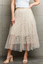 Load image into Gallery viewer, Ninexis Lace Flowy Midi Skirt