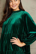 Load image into Gallery viewer, GeeGee Full Size Velvet Tiered Dress