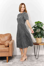 Load image into Gallery viewer, And The Why Full Size Washed Chambray Midi Dress