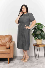 Load image into Gallery viewer, And The Why Full Size Washed Chambray Midi Dress